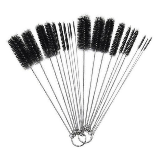 10Pcs/Set Nylon Straw Brush Cleaner Bottle Tube Pipe Small Long  Cleaning 